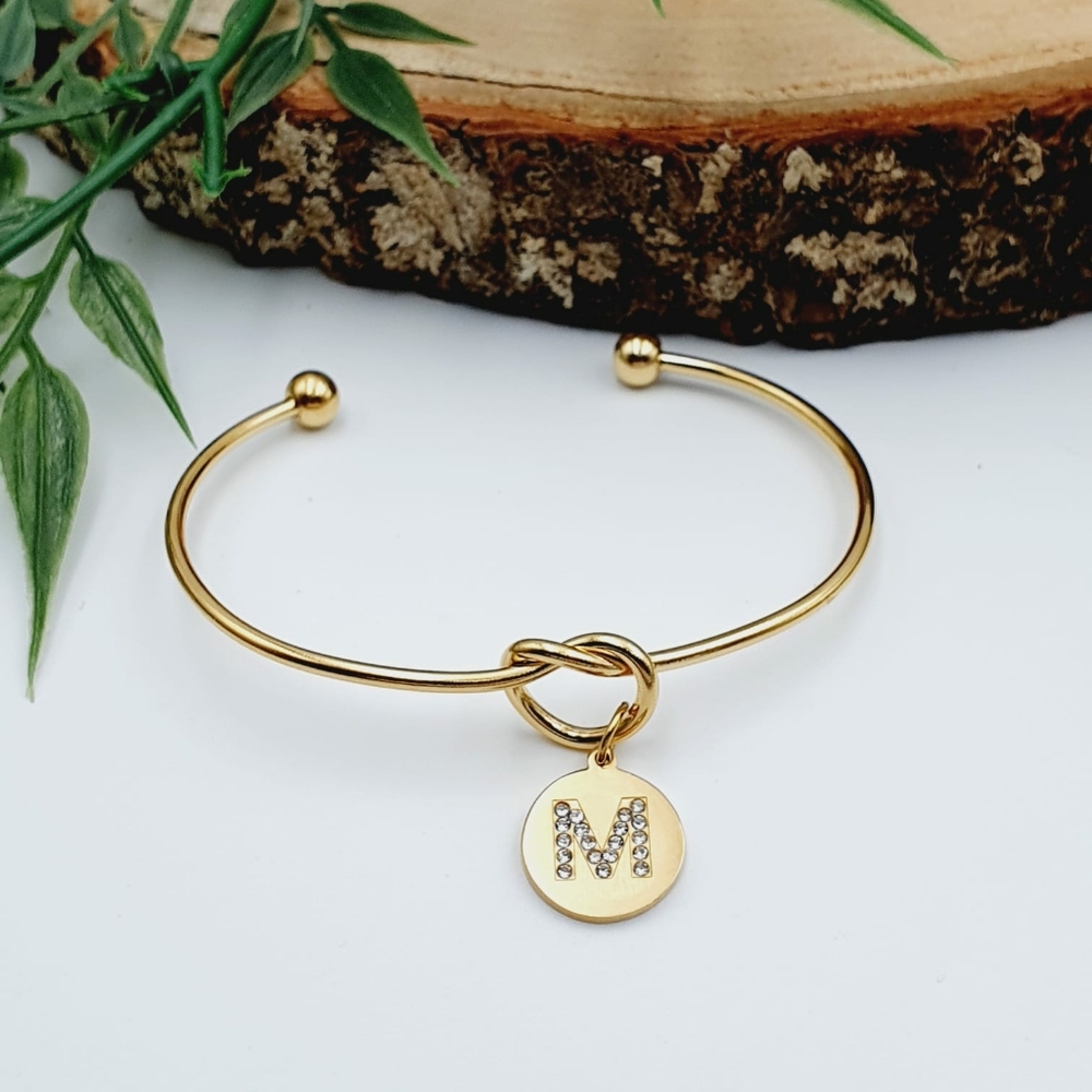 Personalized Bangle With Initial - image 1